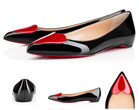 red bottom flats for women.